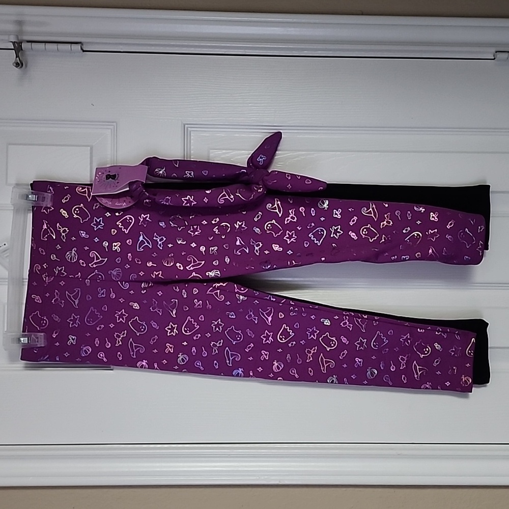 Emma & Elsa Girls Fleece Lined Legging 2pk